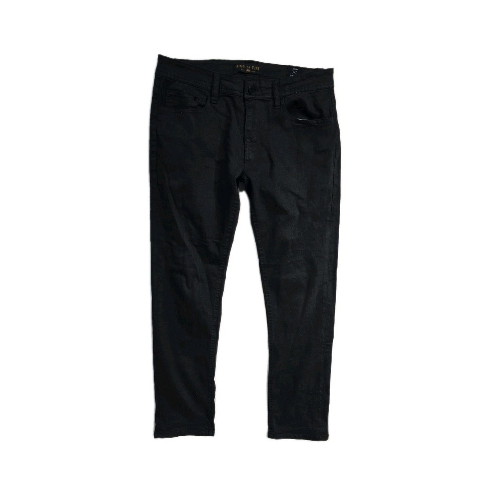 Ring Of Fire Men's Slim Jeans Black 31x30